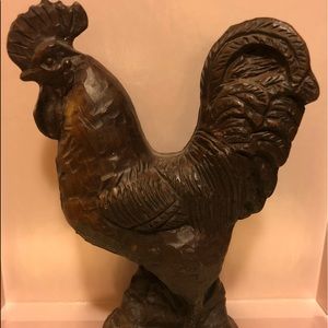 Carved red Mill Rooster